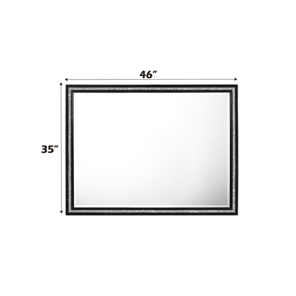 Haiden Weathered Black Finish Mirror - 1st Choice Furniture Direct