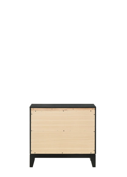 Haiden Weathered Black Finish Nightstand - 1st Choice Furniture Direct