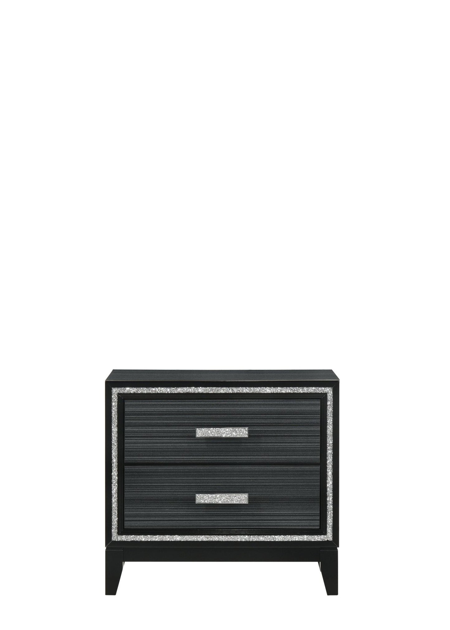 Haiden Weathered Black Finish Nightstand - 1st Choice Furniture Direct