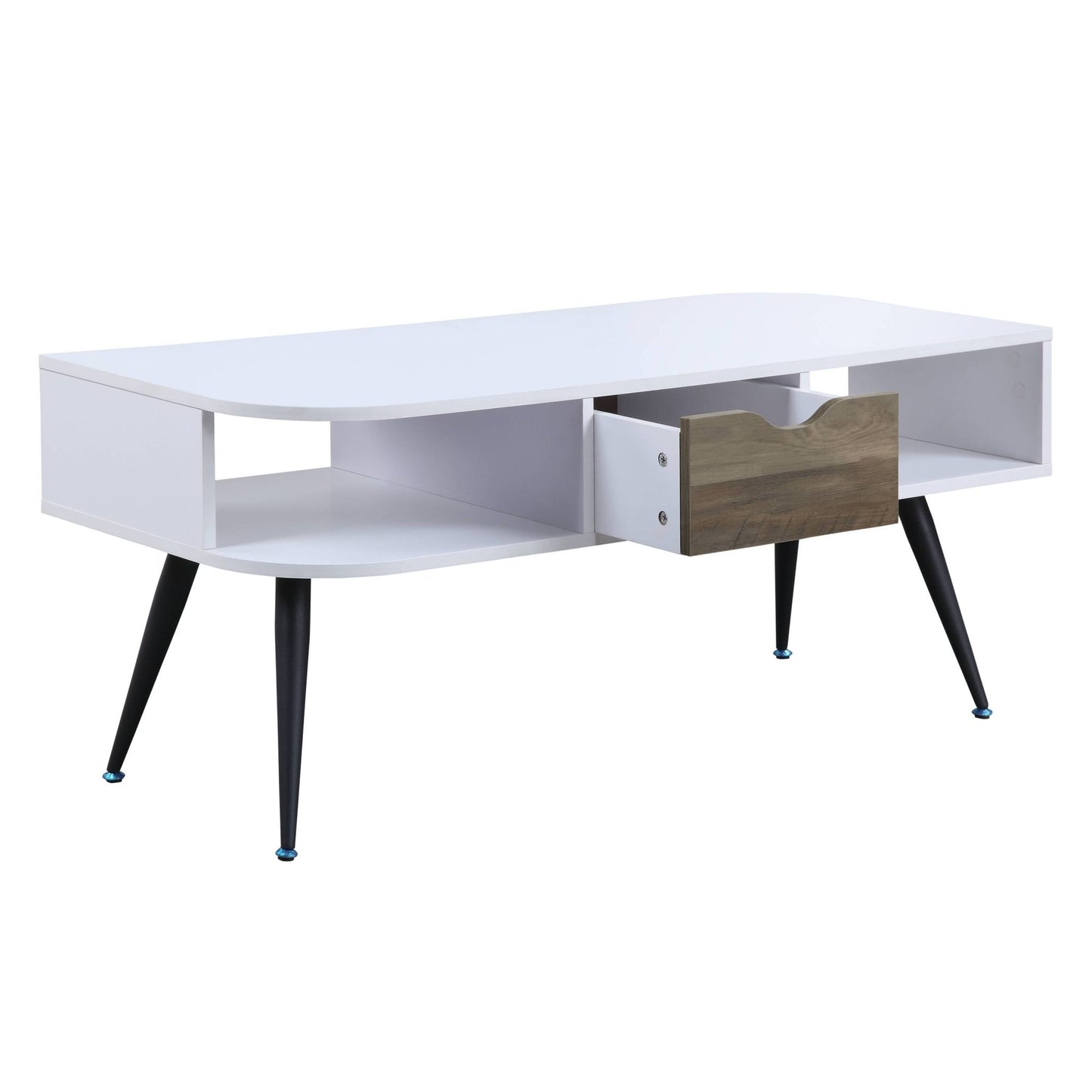 Halima White & Black Finish Coffee Table - 1st Choice Furniture Direct
