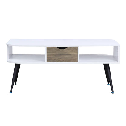 Halima White & Black Finish Coffee Table - 1st Choice Furniture Direct