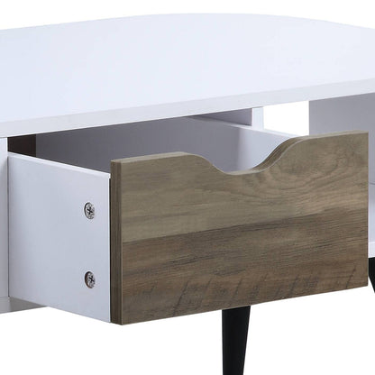 Halima White & Black Finish Coffee Table - 1st Choice Furniture Direct