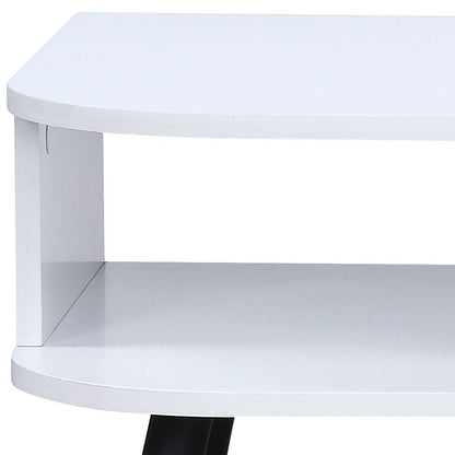 Halima White & Black Finish Coffee Table - 1st Choice Furniture Direct