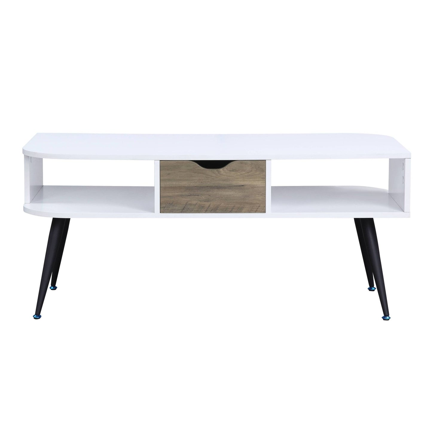 Halima White & Black Finish Coffee Table - 1st Choice Furniture Direct