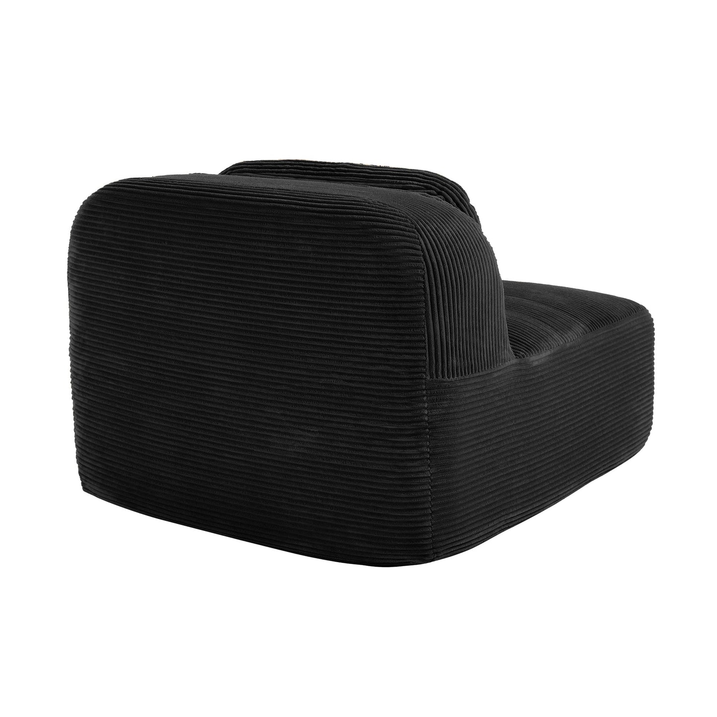 Hamlet LSF&RSF Corner Sofa W/Pillows Corduroy - Black - 1st Choice Furniture Direct