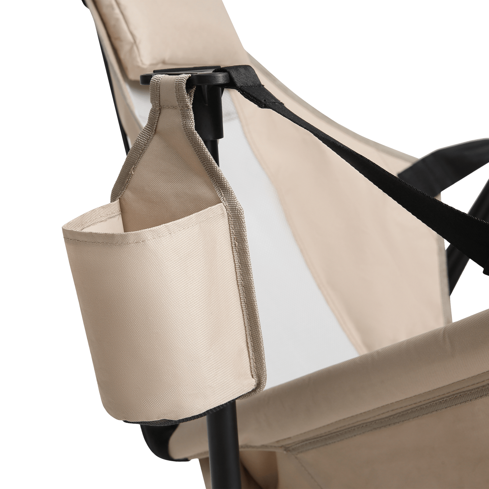Hammock Camping Chair, Folding Portable Rocking Chair, Aluminum Alloy Adjustable Back Swinging Chair with Pillow Cup Holder, Recliner with Carry Bag for Outdoor Travel Lawn Backyard, Khaki (2pcs) - 1st Choice Furniture Direct
