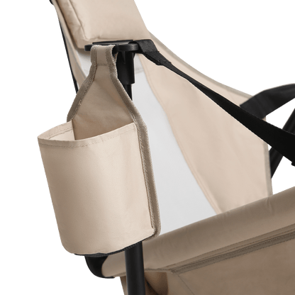 Hammock Camping Chair, Folding Portable Rocking Chair, Aluminum Alloy Adjustable Back Swinging Chair with Pillow Cup Holder, Recliner with Carry Bag for Outdoor Travel Lawn Backyard, Khaki (2pcs) - 1st Choice Furniture Direct