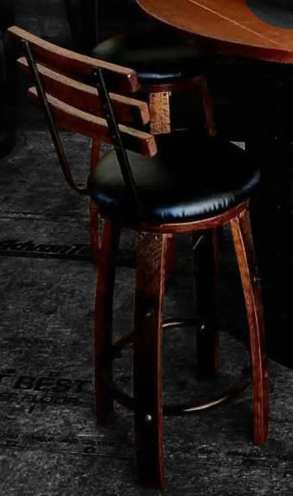 Handcrafted Whiskey Barrel Pub Table Set with Bar Stools - 1st Choice Furniture Direct