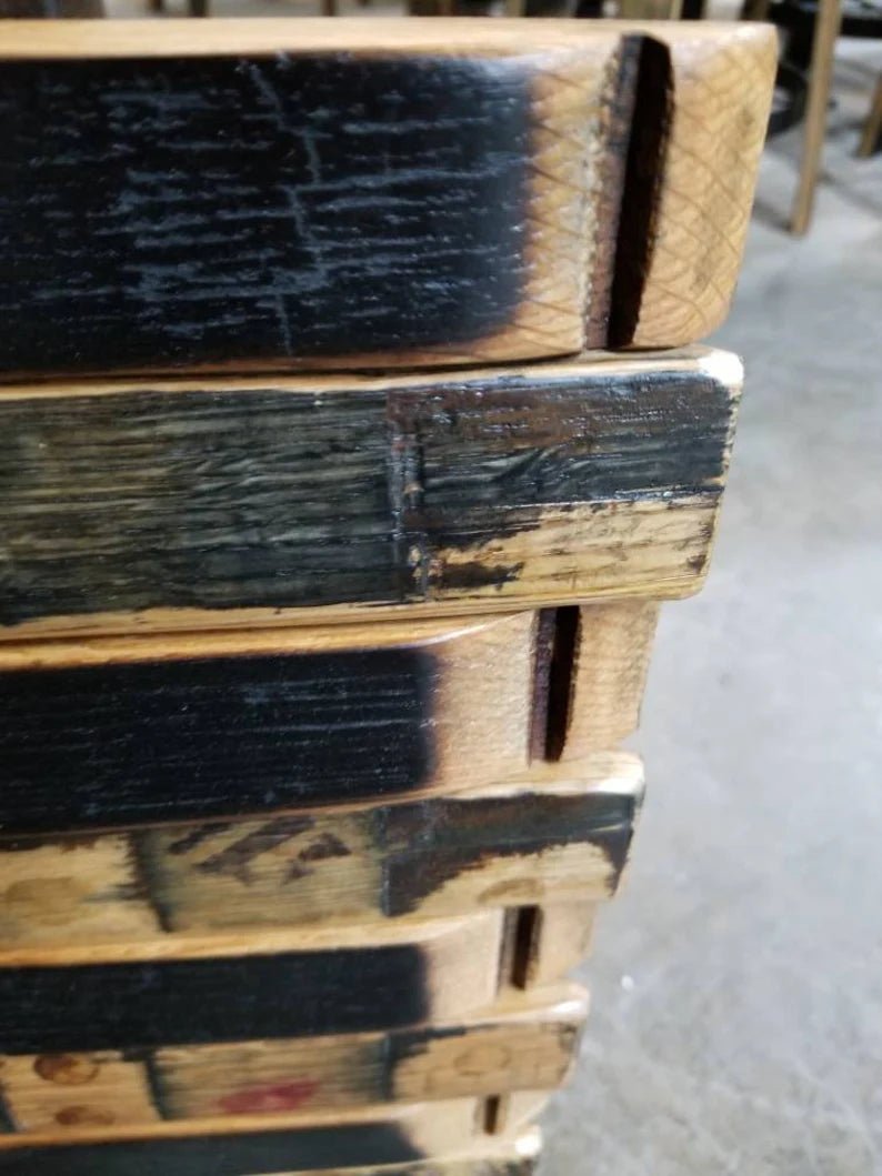 Handcrafted Whiskey Barrel Stave American Flag | Rustic Patriotic Decor - 1st Choice Furniture Direct