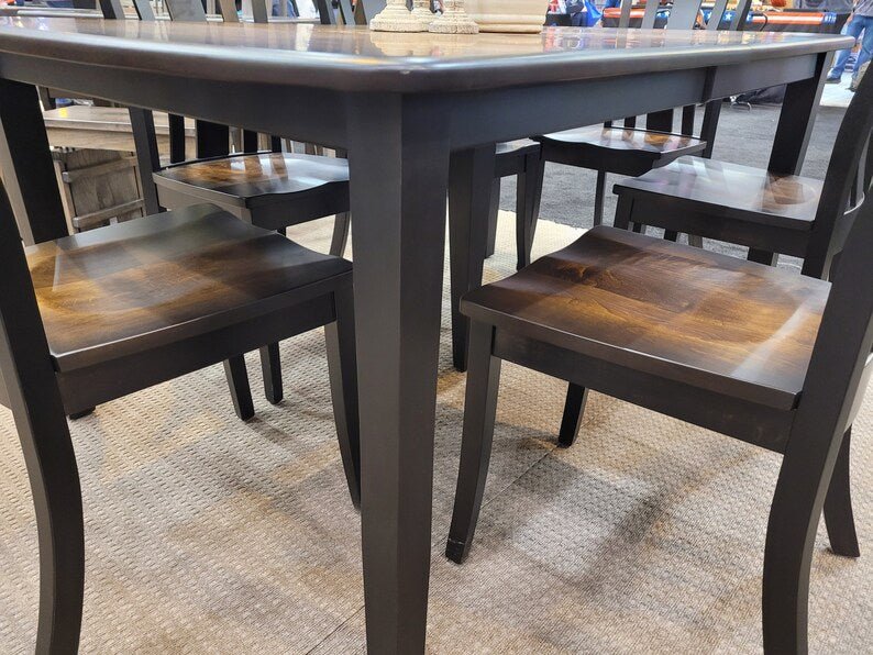 Handmade Amish Maple 7-Piece Dining Set | Solid Wood Table & 6 Chairs - 1st Choice Furniture Direct