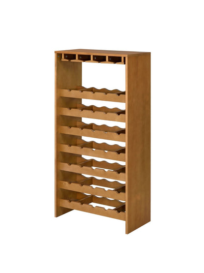 Hanzi Oak Finish Wine Rack - 1st Choice Furniture Direct