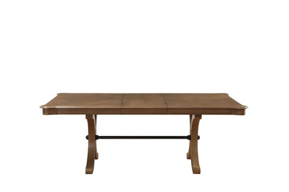 Harald Gray Oak Finish Dining Table (With Leaf) - 1st Choice Furniture Direct