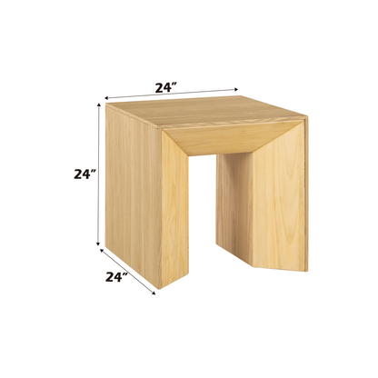 Harold Natural Oak Finish End Table - 1st Choice Furniture Direct