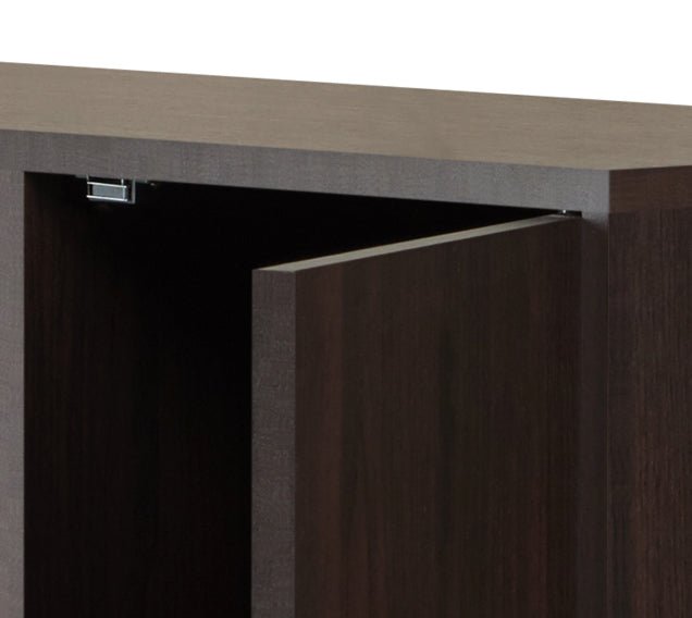 Hazen Espresso Finish Wine Cabinet - 1st Choice Furniture Direct