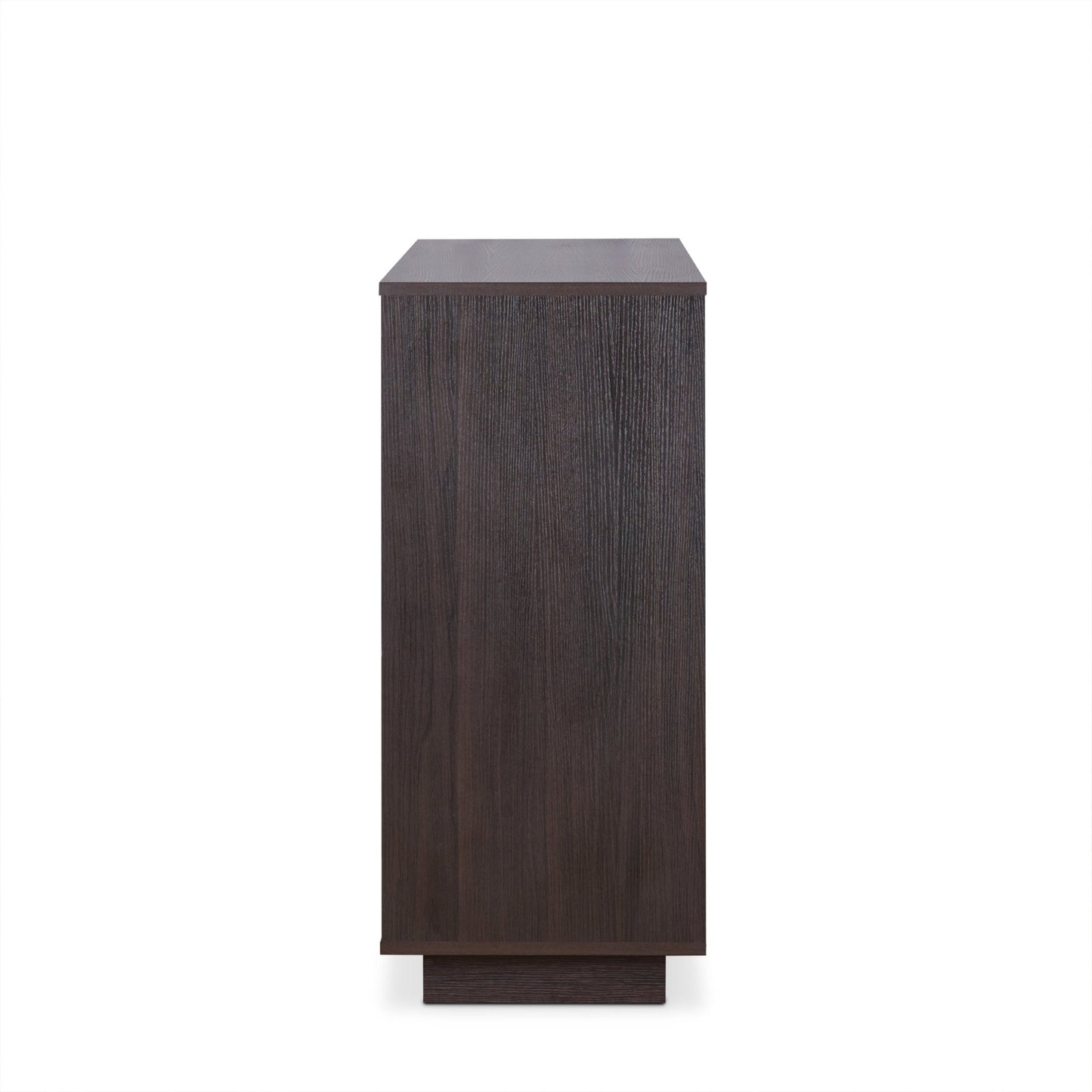 Hazen Espresso Finish Wine Cabinet II Elegant Storage Synthetic Wood 47in - 1st Choice Furniture Direct