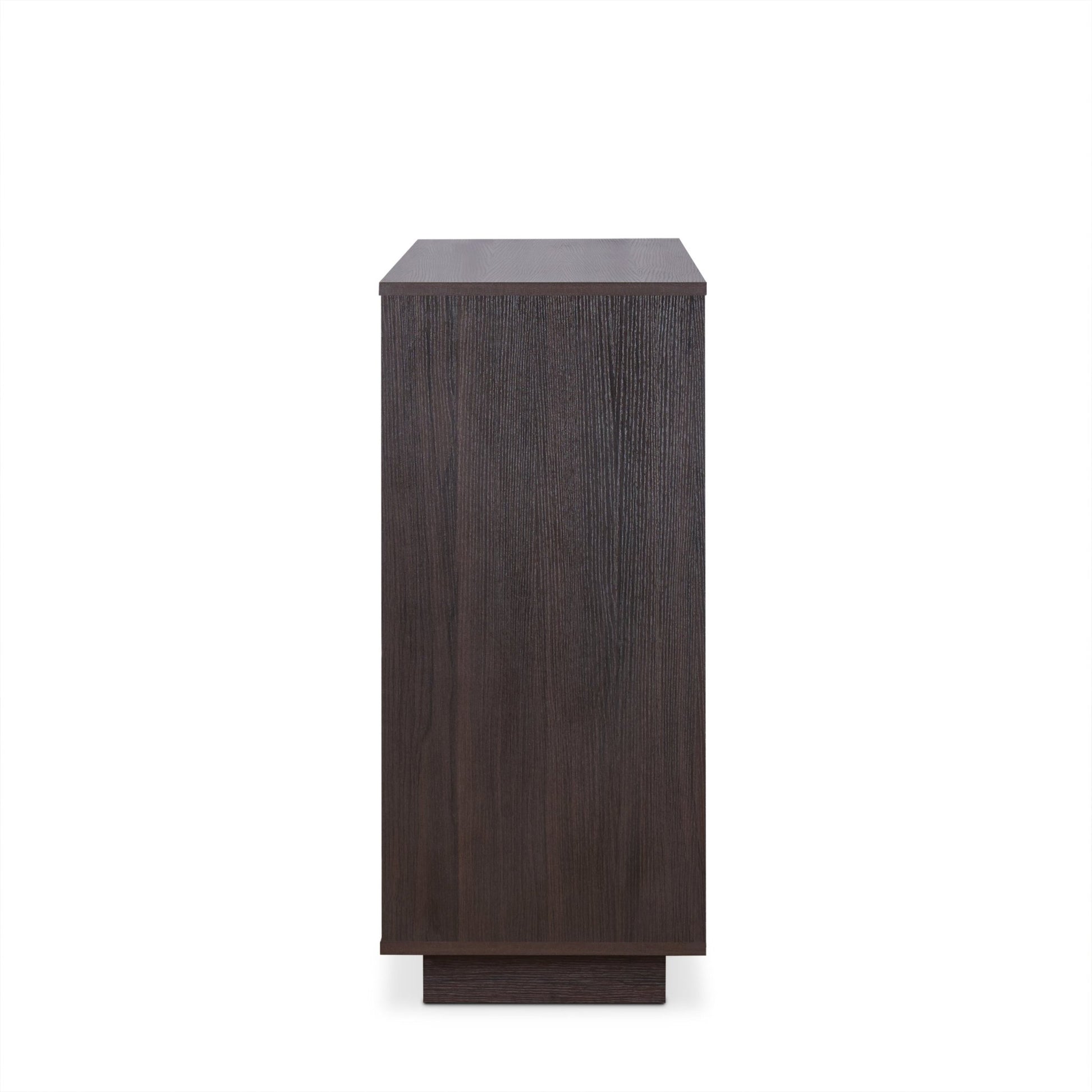 Hazen Espresso Finish Wine Cabinet II Elegant Storage Synthetic Wood 47in - 1st Choice Furniture Direct