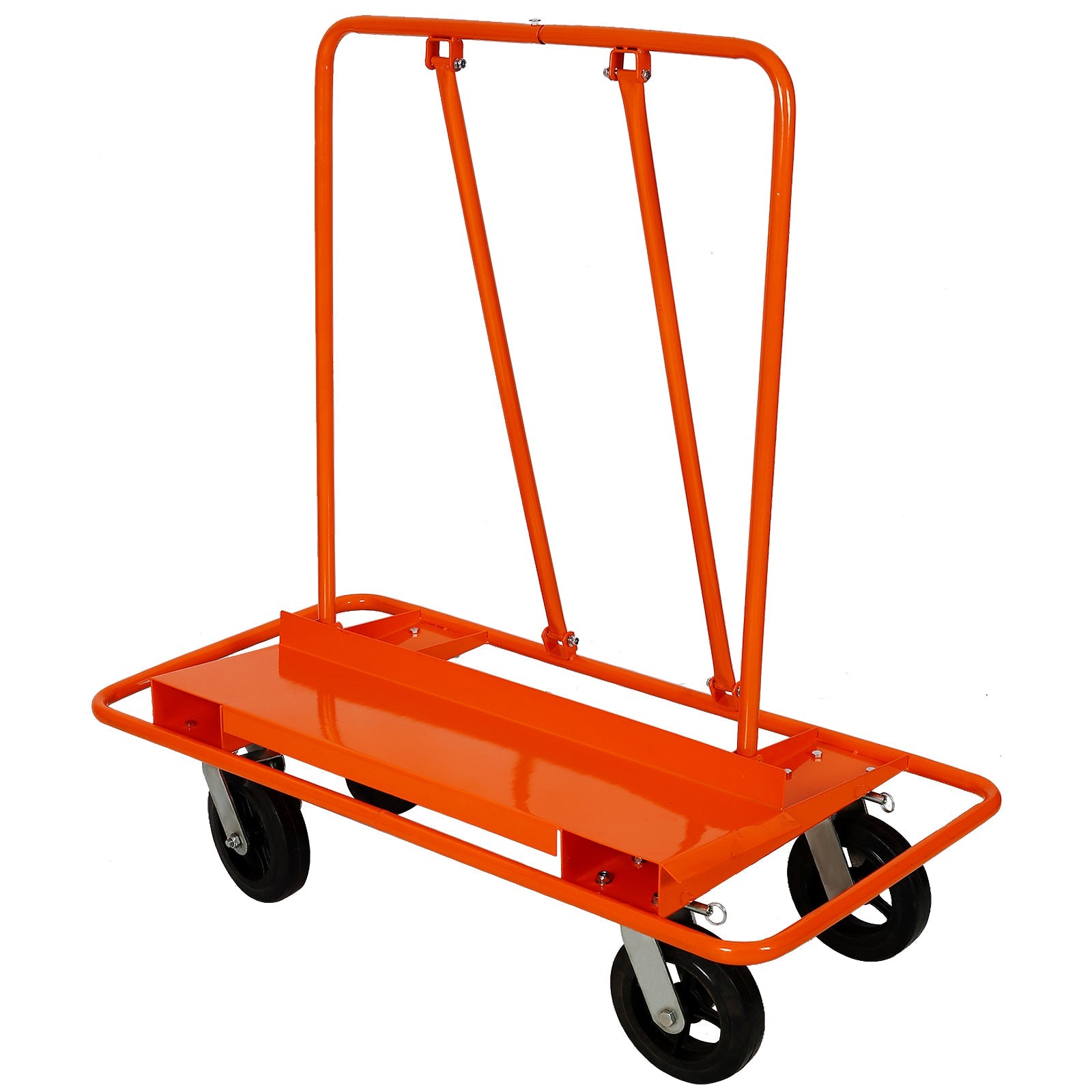 Heavy Duty Drywall Sheet Cart & Panel Dolly 2400lbs load capacity,panel service cart ,8' Black Mold - On Rubber Wheels - 1st Choice Furniture Direct