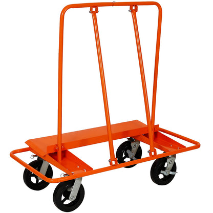 Heavy Duty Drywall Sheet Cart & Panel Dolly 2400lbs load capacity,panel service cart ,8' Black Mold - On Rubber Wheels - 1st Choice Furniture Direct