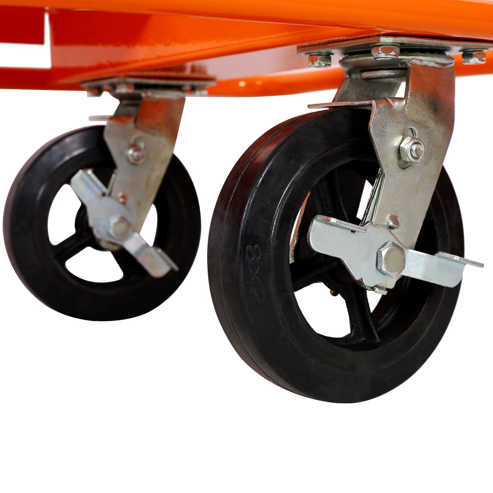 Heavy Duty Drywall Sheet Cart & Panel Dolly 2400lbs load capacity,panel service cart ,8' Black Mold - On Rubber Wheels - 1st Choice Furniture Direct