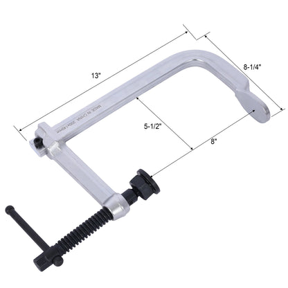 Heavy - Duty F - Clamp,, Removable Swivel Pad, Deep Throat F Clamp 5 - 1/2', Heavy Duty Bar Clamp for Welding,8'x5 1/2' - 1st Choice Furniture Direct