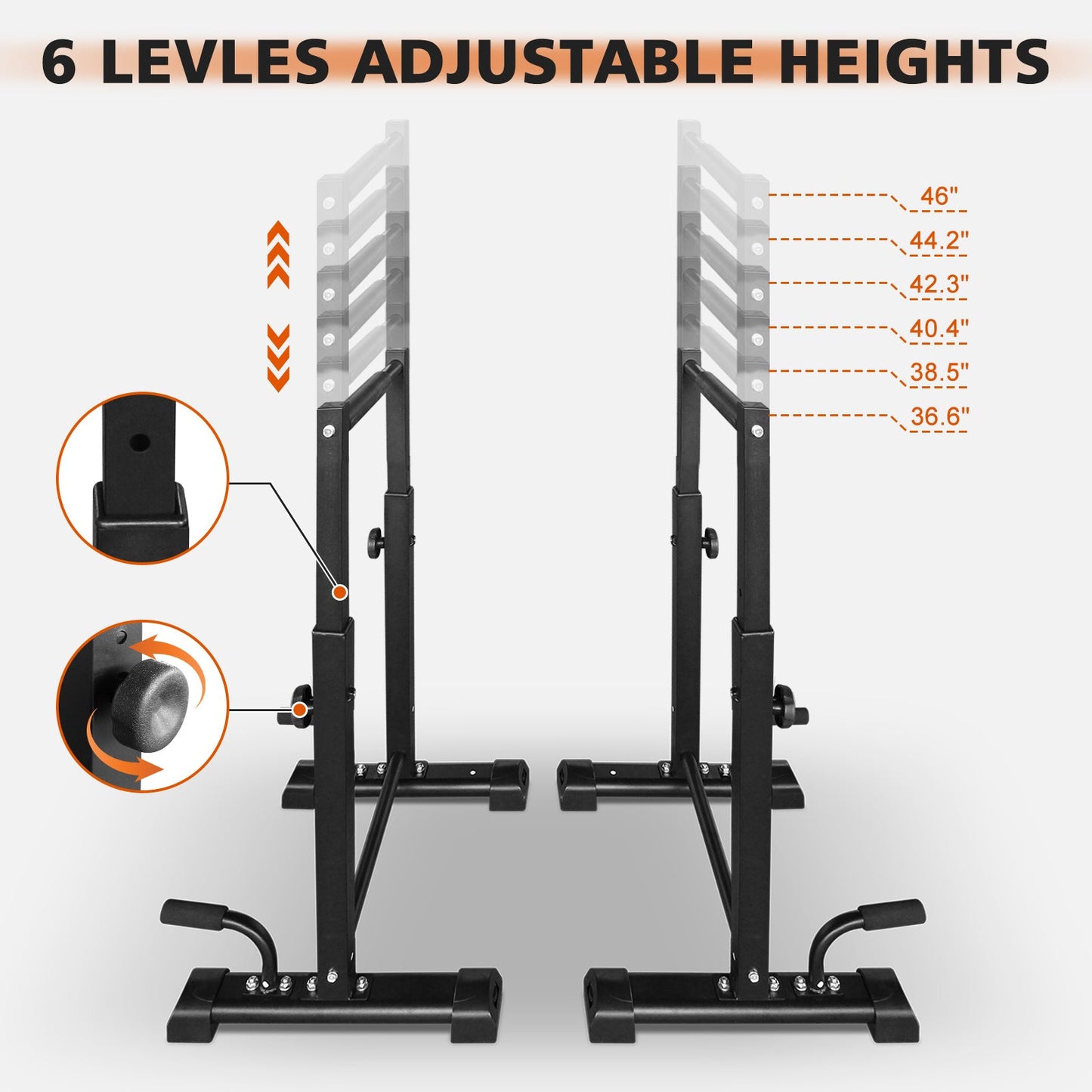 Heavy Duty Push Up Bar Station | Adjustable Dip & Workout Rack - 1st Choice Furniture Direct