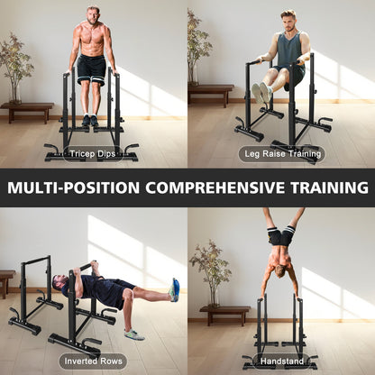 Heavy Duty Push Up Bar Station | Adjustable Dip & Workout Rack - 1st Choice Furniture Direct