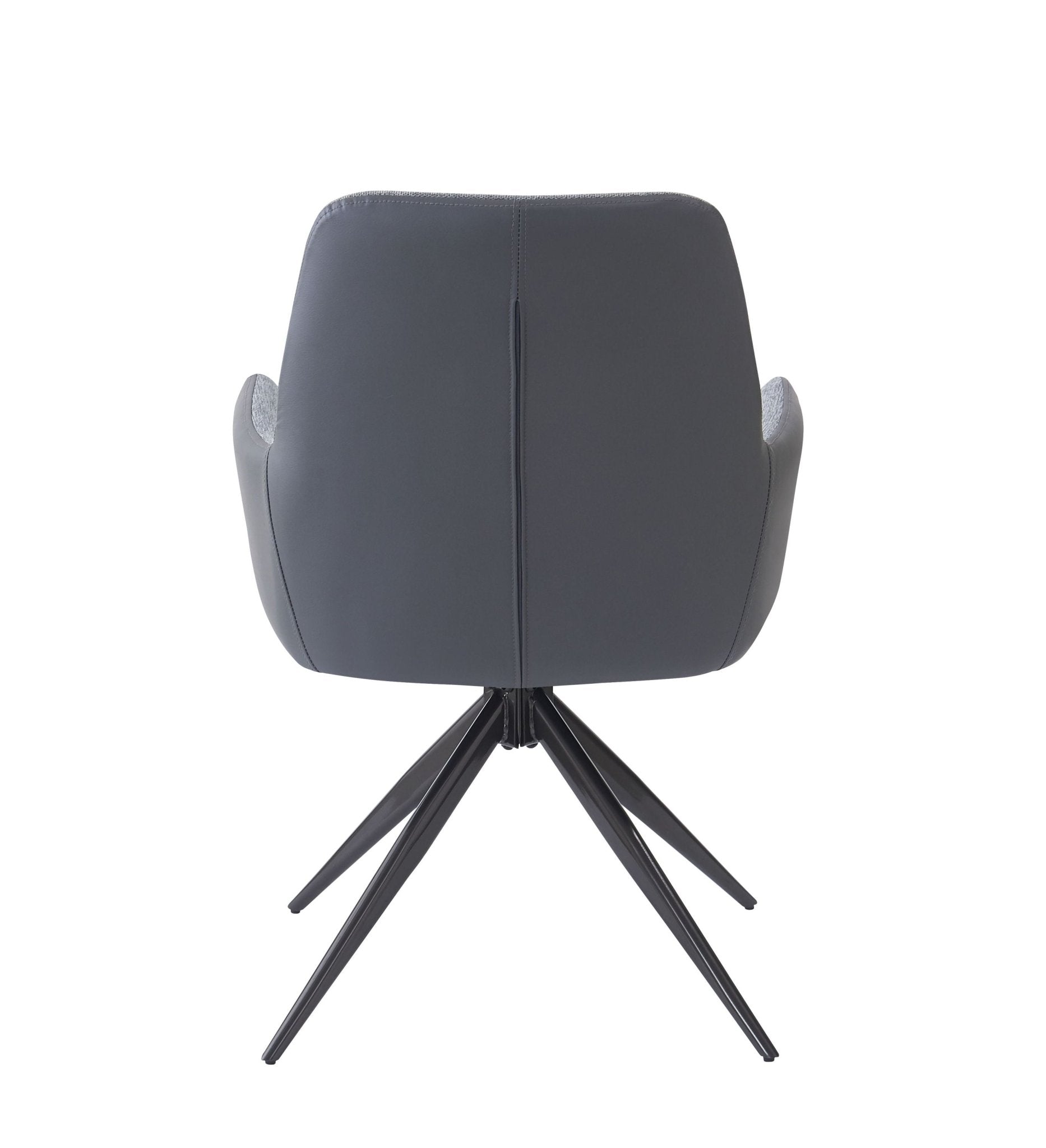 Hester Gray Fabric Arm Chair (Set of 2) - 1st Choice Furniture Direct