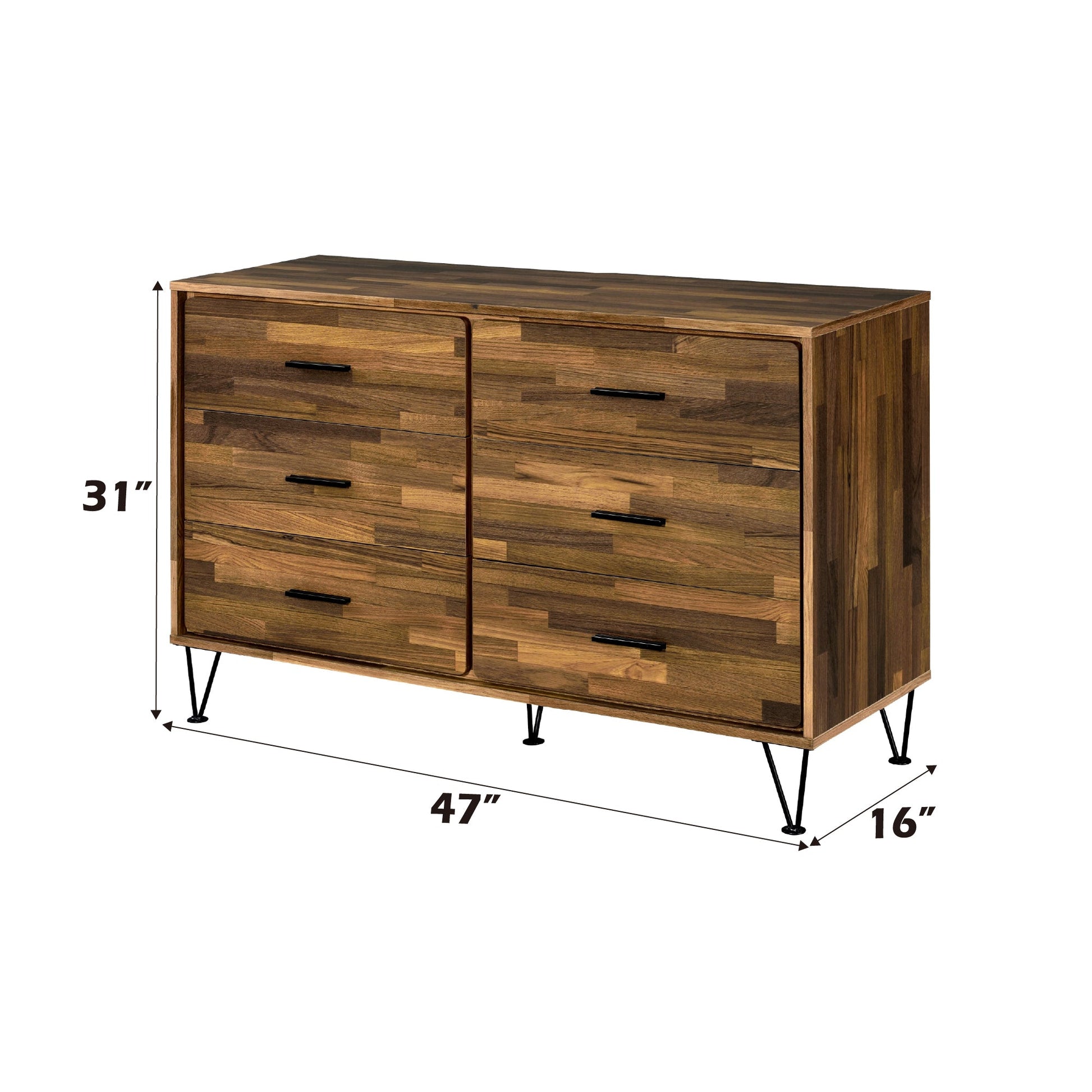 Hestia Walnut Finish Dresser - 1st Choice Furniture Direct