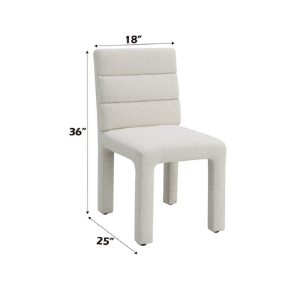Hettie Beige Boucle Side Chair (Set of 2) - 1st Choice Furniture Direct