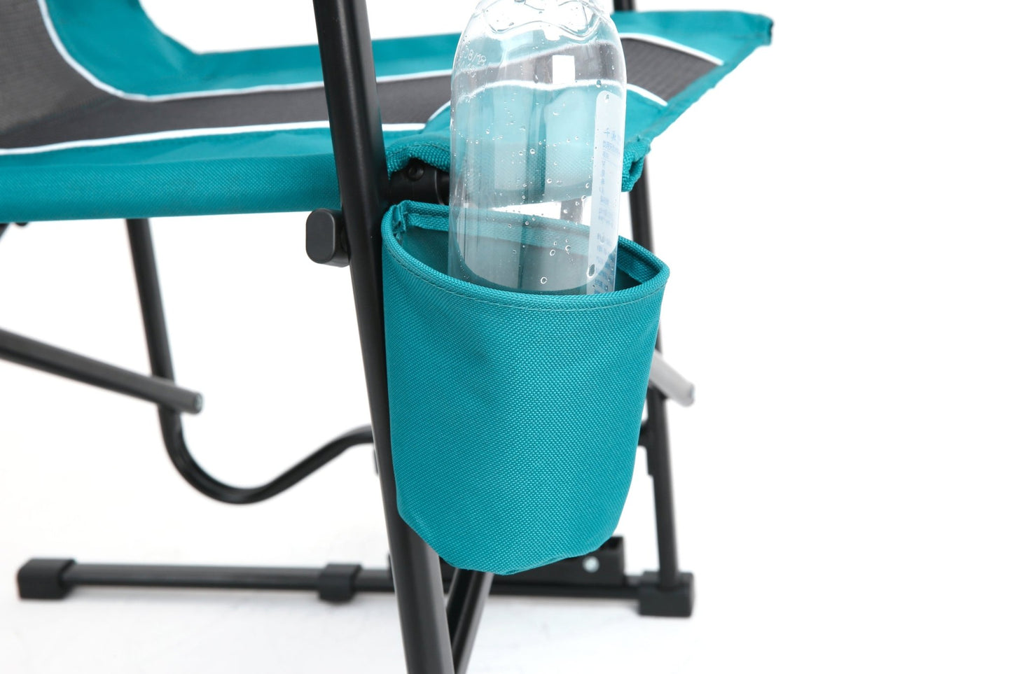 High Back Heavy Duty Lawn Chair Support 250LBS, Portable Collapsible Chair with Cup Holder - Blue - 1st Choice Furniture Direct