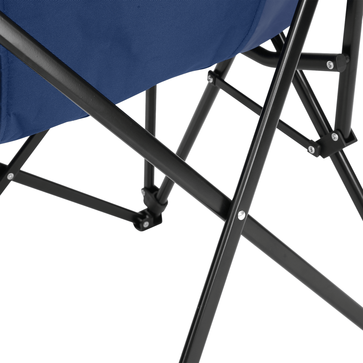 High Back Heavy Duty Lawn Chair Support 250LBS, Portable Collapsible Chair with Cup Holder - Navy blue - 1st Choice Furniture Direct