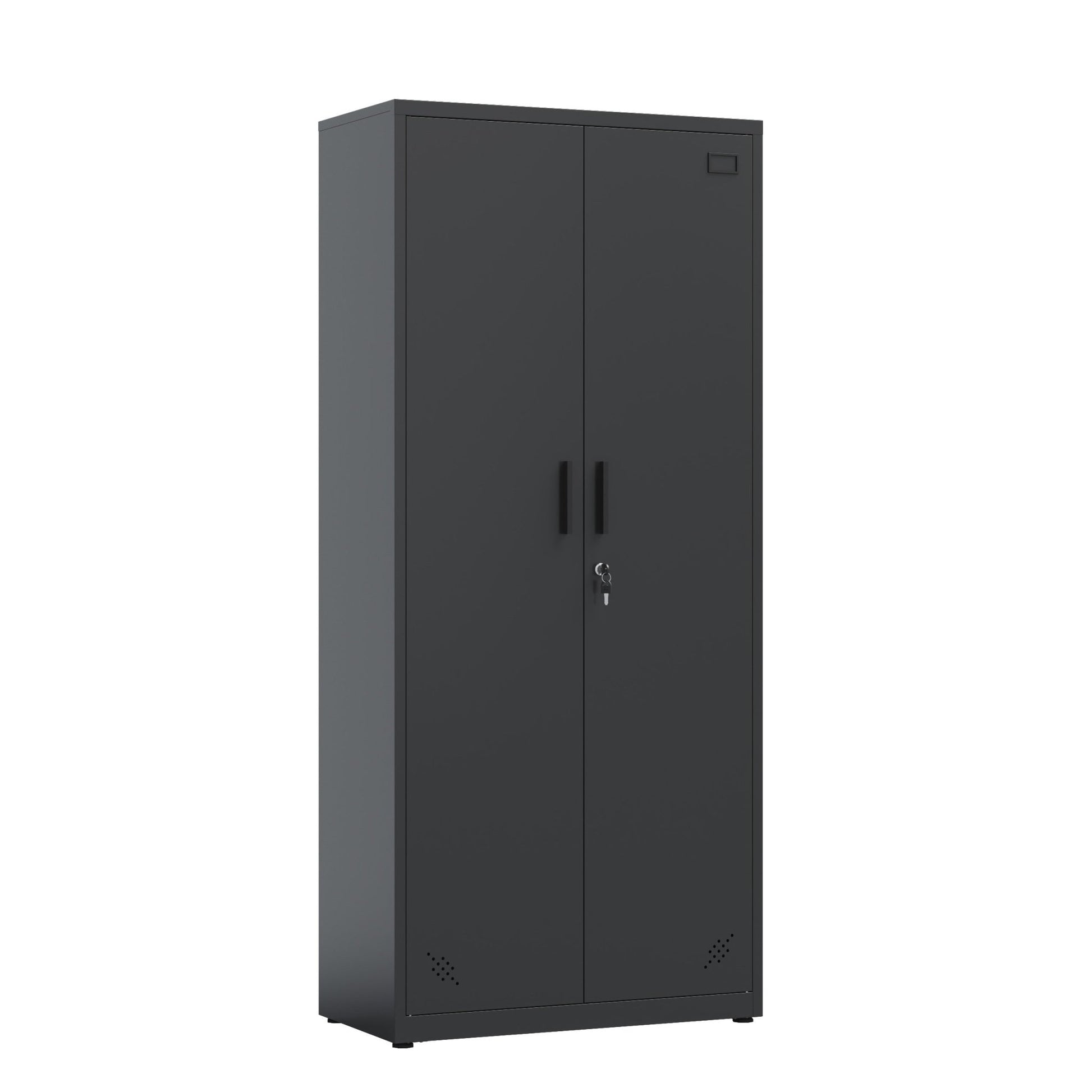 High Storage Cabinet with 2 Doors and 4 Partitions to Separate 5 Storage Spaces, Home/ Office Design - 1st Choice Furniture Direct