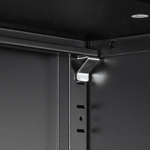 High Storage Cabinet with 2 Doors and 4 Partitions to Separate 5 Storage Spaces, Home/ Office Design - 1st Choice Furniture Direct