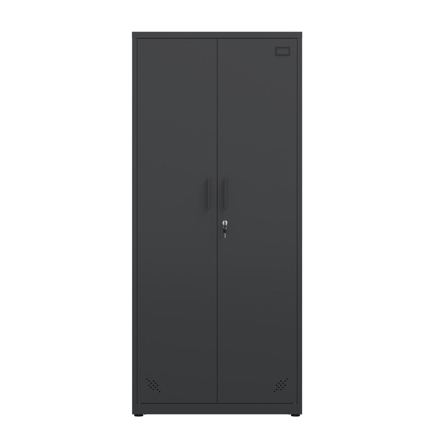 High Storage Cabinet with 2 Doors and 4 Partitions to Separate 5 Storage Spaces, Home/ Office Design - 1st Choice Furniture Direct