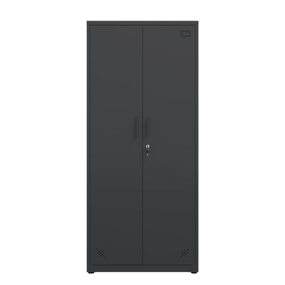 High Storage Cabinet with 2 Doors and 4 Partitions to Separate 5 Storage Spaces, Home/ Office Design - 1st Choice Furniture Direct