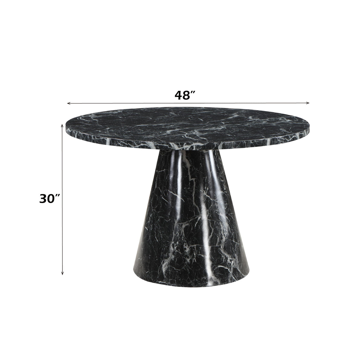 Hollis Dining Table W/Engineered Stone Top - 1st Choice Furniture Direct