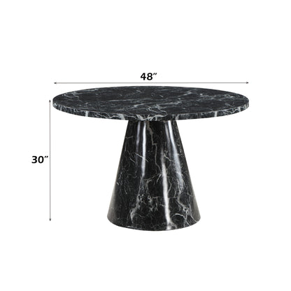 Hollis Dining Table W/Engineered Stone Top - 1st Choice Furniture Direct