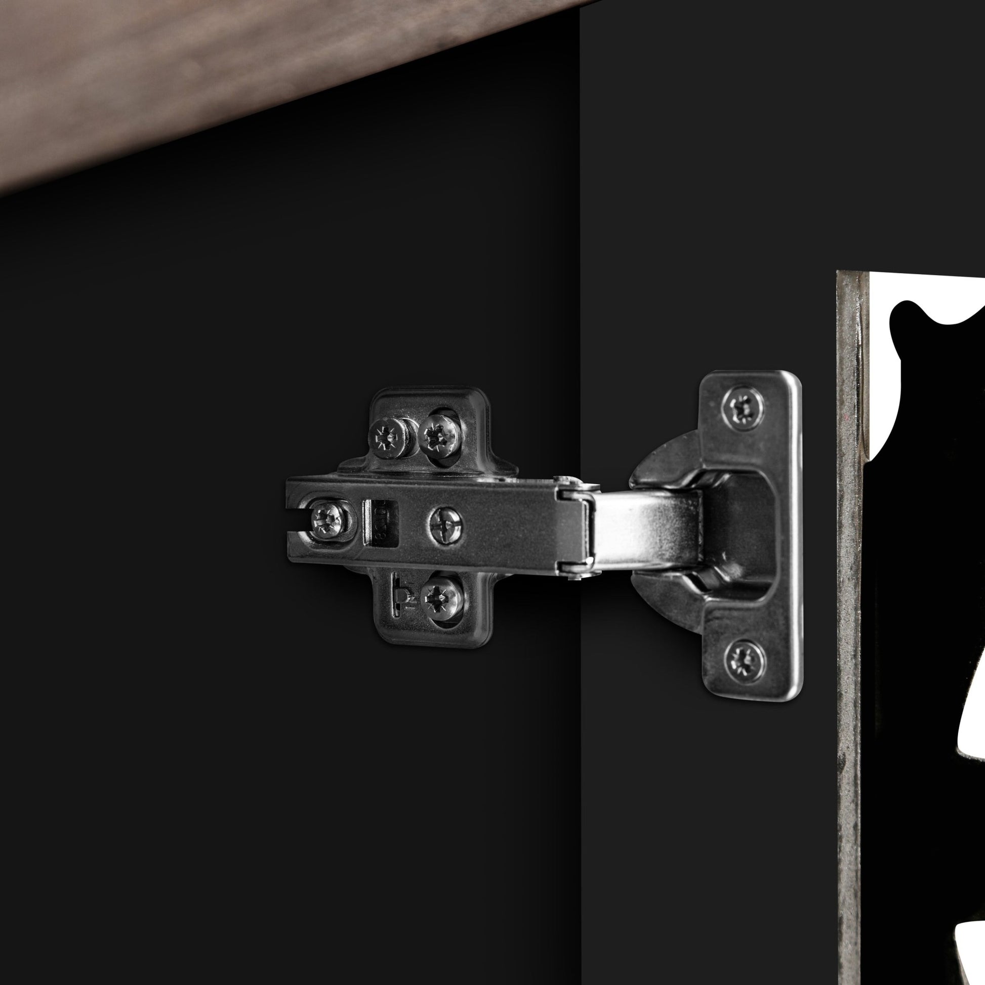 Hollow Four Door Antique Cabinet, American Country Style, Suitable for Living Room, TV Cabinet, Kitchen (Brown) - 1st Choice Furniture Direct