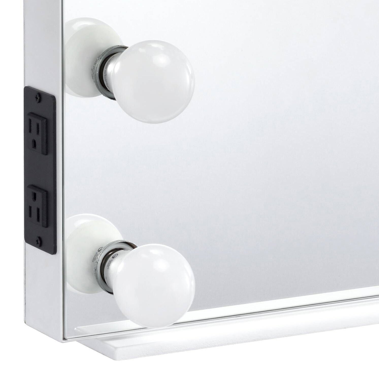 Hollywood Vanity Mirror with Light Bulb Sockets - 1st Choice Furniture Direct