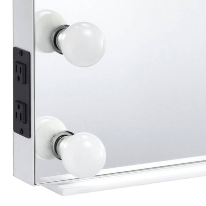 Hollywood Vanity Mirror with Light Bulb Sockets - 1st Choice Furniture Direct