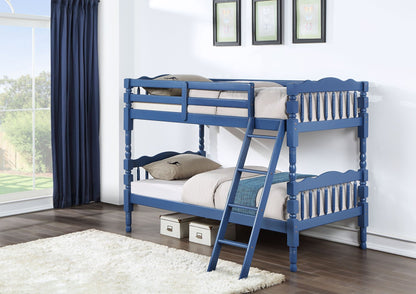 Homestead Dark Blue Finish Twin/Twin Bunk Bed - 1st Choice Furniture Direct