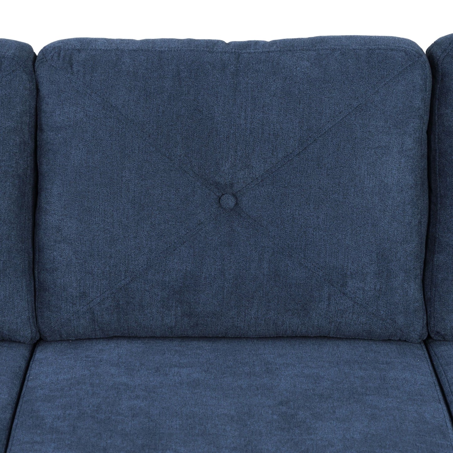 Horatio Navy Chenille 3 Seater Sofa - 1st Choice Furniture Direct