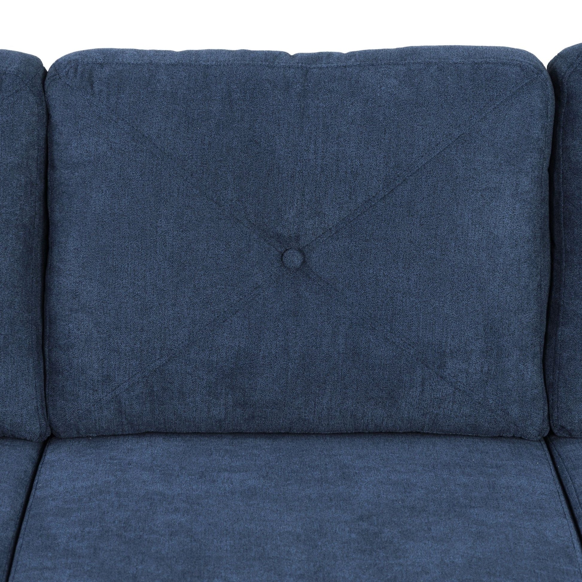 Horatio Navy Chenille 3 Seater Sofa - 1st Choice Furniture Direct