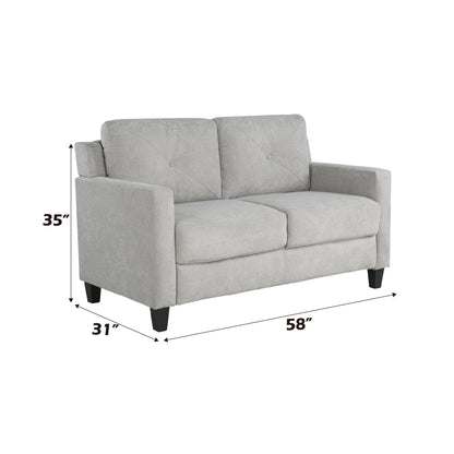 Horatio Taupe Chenille 2 Seater Loveseat - 1st Choice Furniture Direct