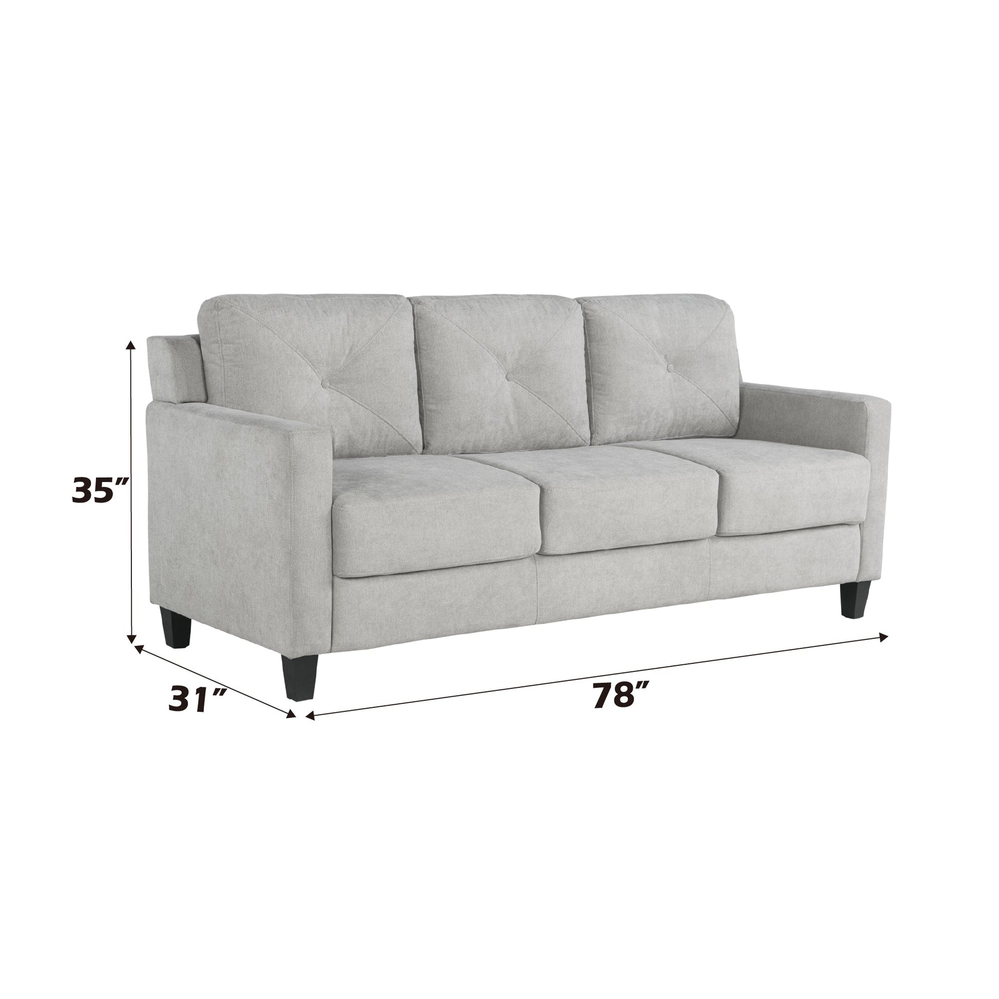 Horatio Taupe Chenille 3 Seater Sofa - 1st Choice Furniture Direct