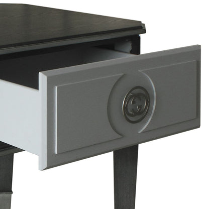 House Beatrice Charcoal & Light Gray Finish End Table - 1st Choice Furniture Direct