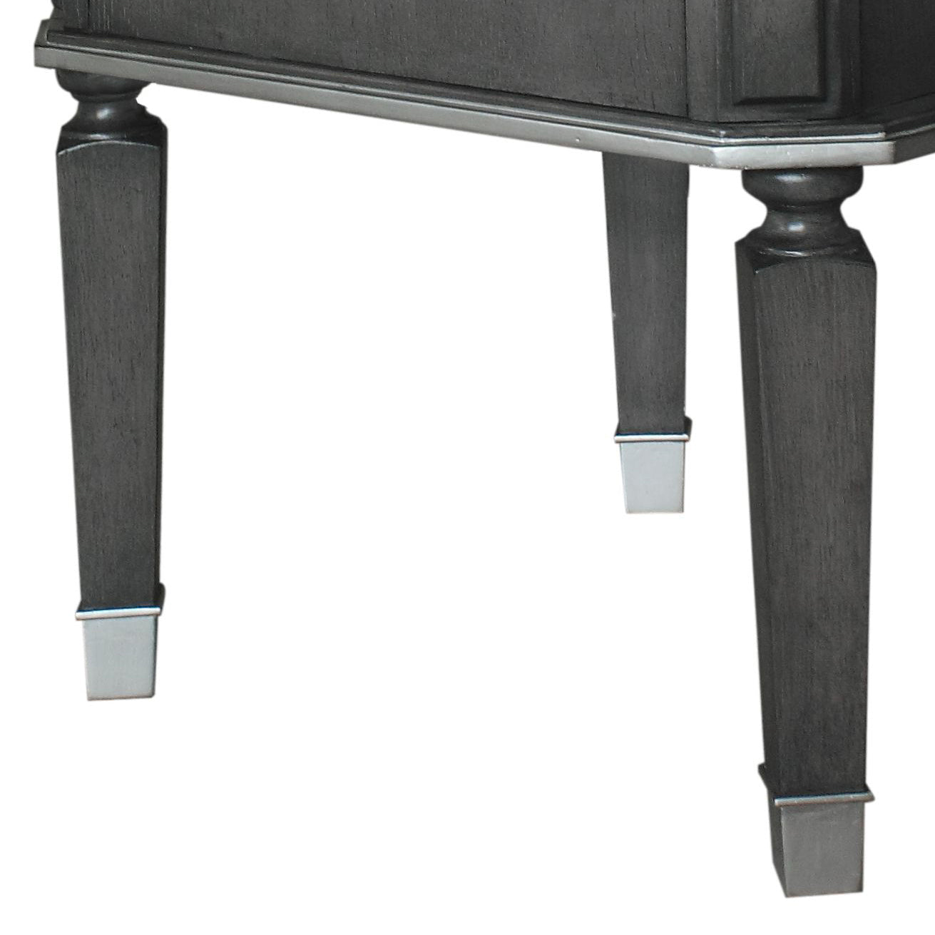House Beatrice Charcoal & Light Gray Finish End Table - 1st Choice Furniture Direct