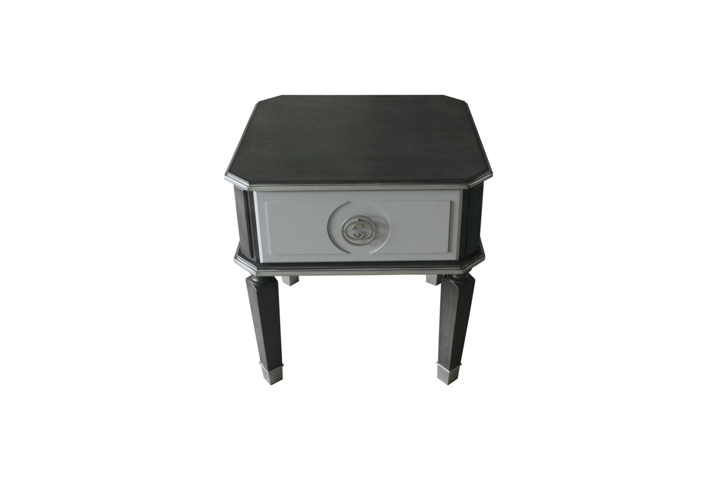 House Beatrice Charcoal & Light Gray Finish End Table - 1st Choice Furniture Direct