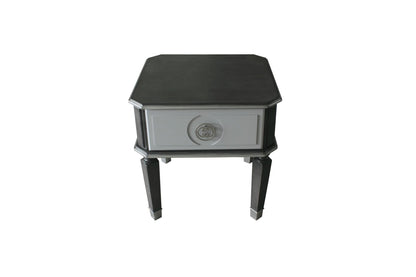 House Beatrice Charcoal & Light Gray Finish End Table - 1st Choice Furniture Direct