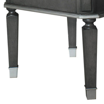 House Beatrice Charcoal & Light Gray Finish End Table - 1st Choice Furniture Direct